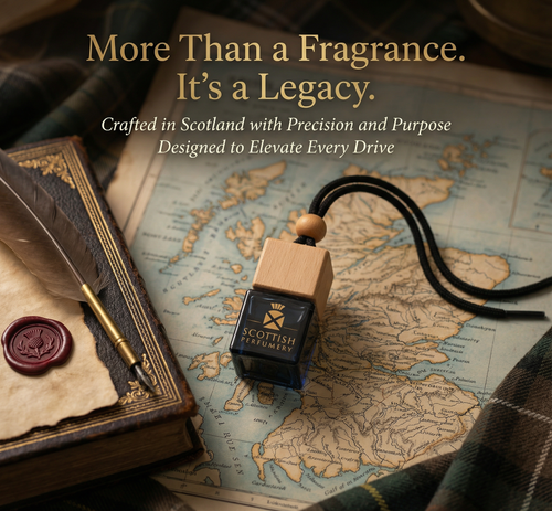 THE ACCORD 1328 Executive Car Diffuser | Fresh Tea & Transparent Woods Scent | Elegant, Long-Lasting Luxury Fragrance | Crafted in Scotland