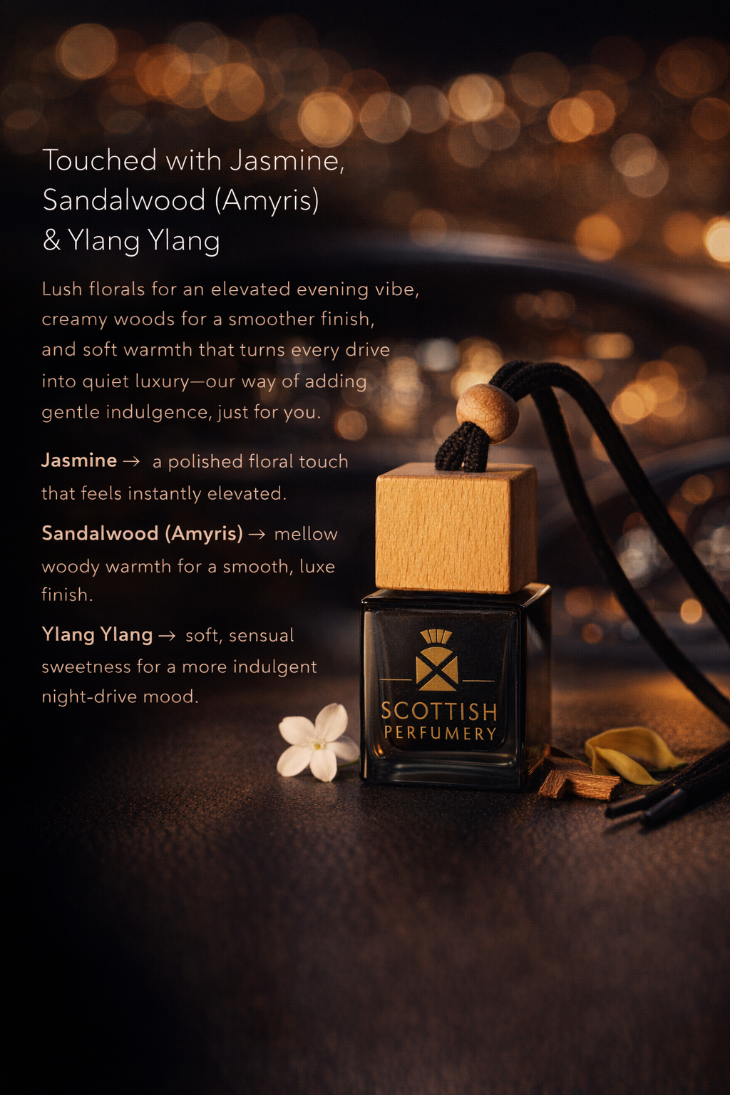 THE ACCORD 1328 Executive Car Diffuser | Fresh Tea & Transparent Woods Scent | Elegant, Long-Lasting Luxury Fragrance | Crafted in Scotland