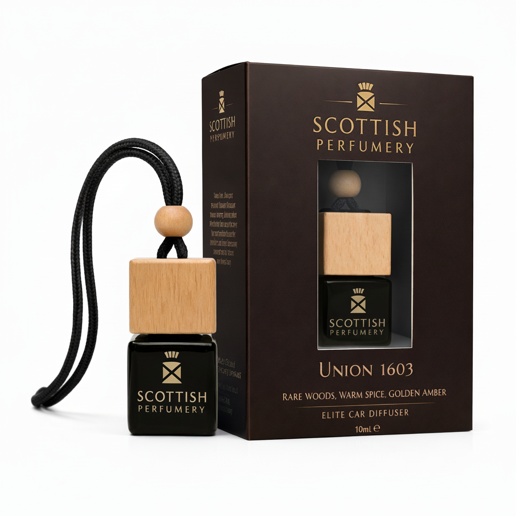 UNION 1603 Executive Car Diffuser | Rare Woods & Smoked Vanilla Scent | Rich, Long-Lasting Luxury Fragrance | Crafted in Scotland | 10 ml